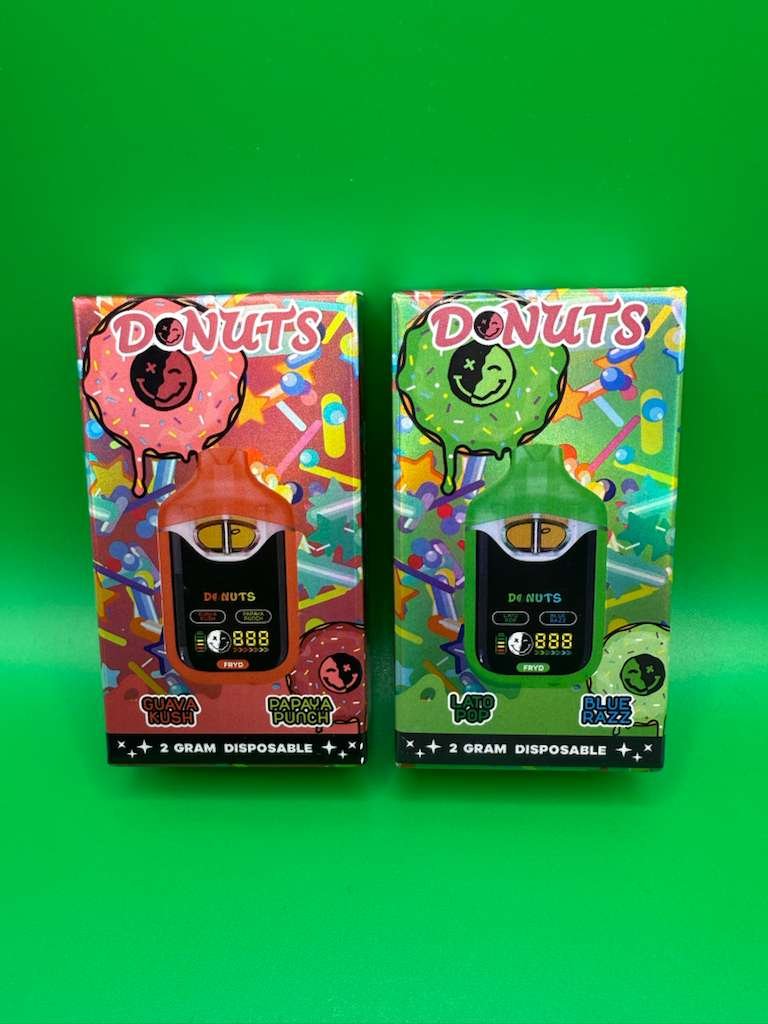 FRYD X DONUT Liquid Diamonds + Live Resin Extracts 2G Disposables